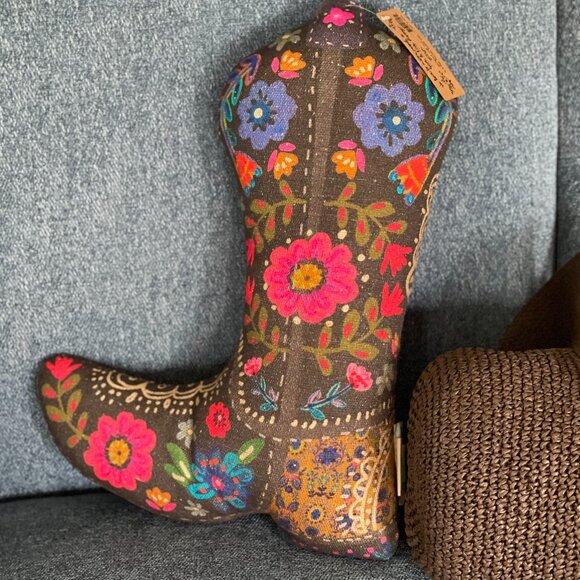 Boho Boot-Shaped Pillow-NEW - Picture 12 of 14